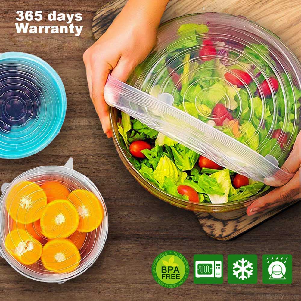 BowLift | 6PCS Adaptable Lid Silicone Cover Food
