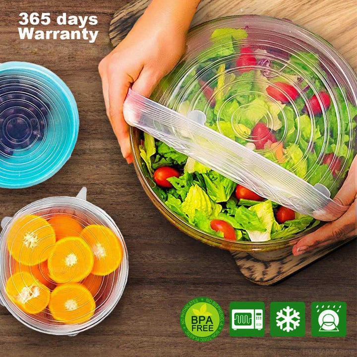 BowLift | 6PCS Adaptable Lid Silicone Cover Food