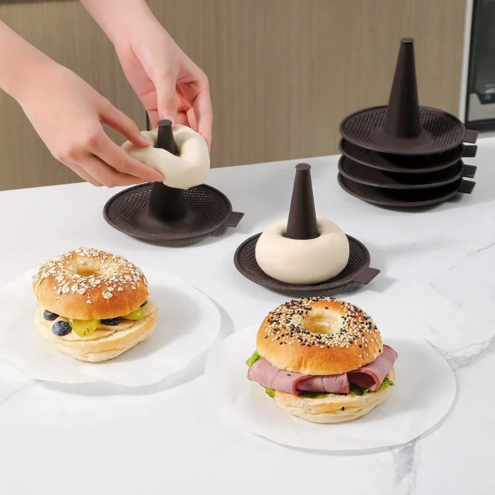 6pcs Kitchen Silicone Conical Baking Pastry Molds Doughnut Cake Pans | Bowlift