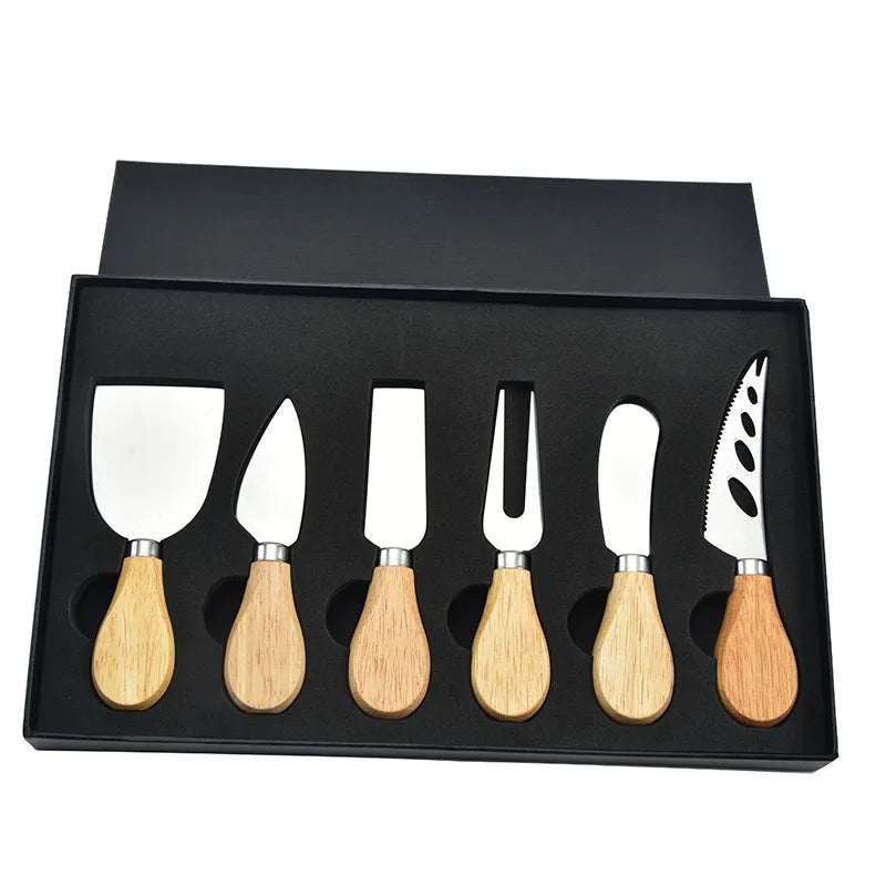 6pcs Stainless Steel Cheese Knives for Charcuterie Boards and Cutlery | Bowlift