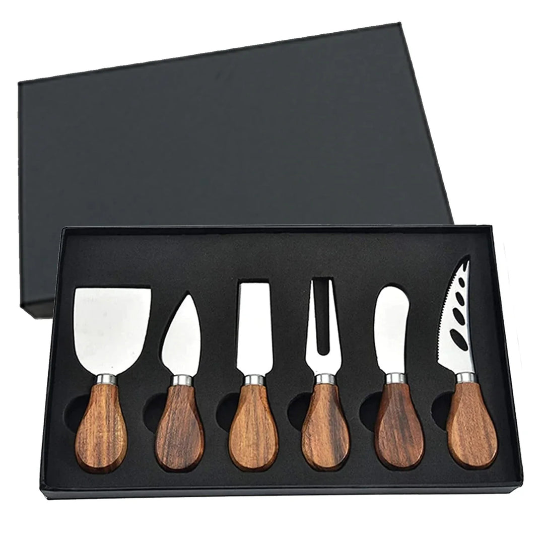 6pcs Stainless Steel Cheese Knives for Charcuterie Boards and Cutlery | Bowlift