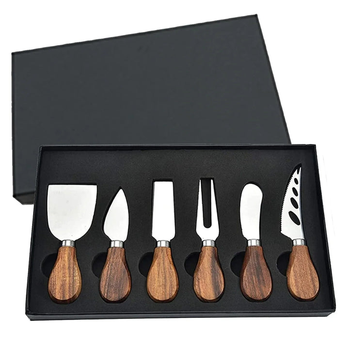 6pcs Stainless Steel Cheese Knives for Charcuterie Boards and Cutlery | Bowlift