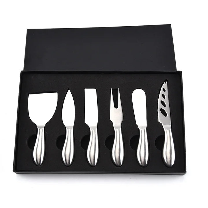 6pcs Stainless Steel Cheese Knives for Charcuterie Boards and Cutlery | Bowlift