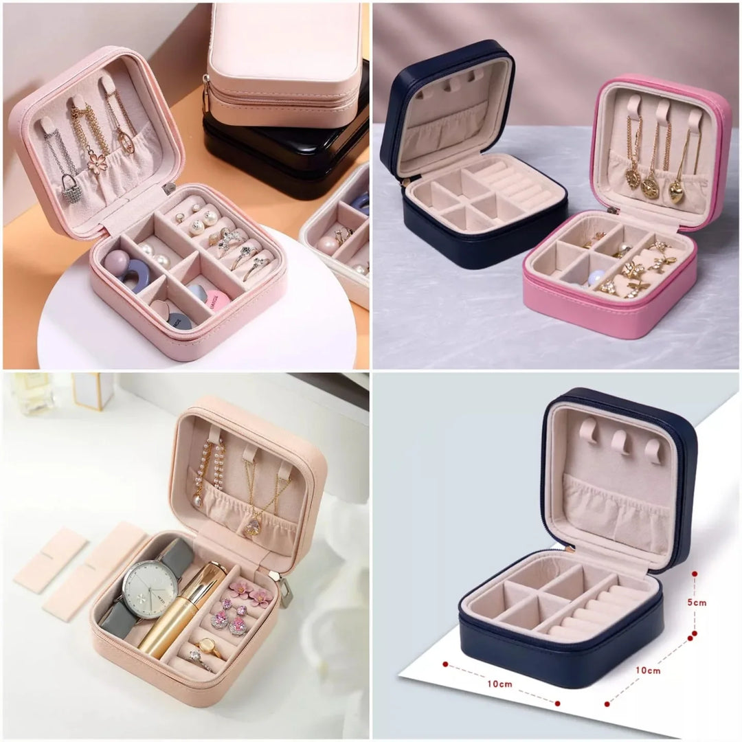 Portable Jewellery Box Organizer Travel Jewelry Storage Case for Earrings Necklace Bowlift