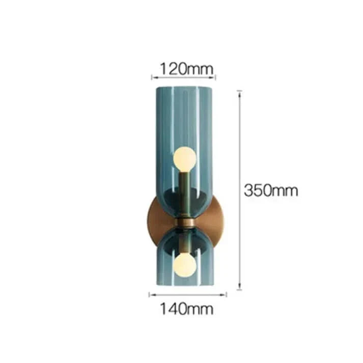 BowLift | Modern Double Glass Wall Light Fixture