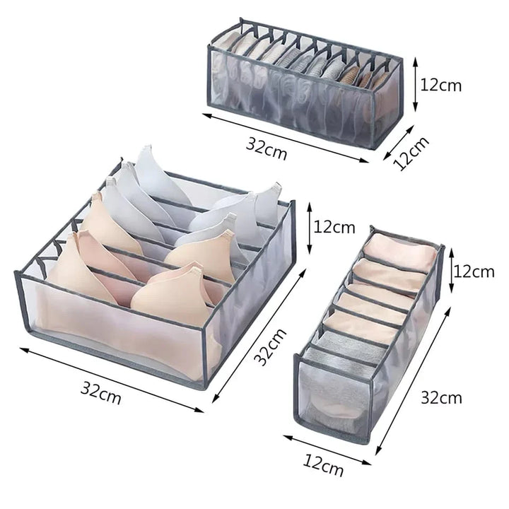 Undergarments Organizer Set Of 3 Bowlift