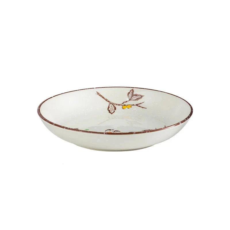 7" and 8" Underglaze Ceramic Round Plate Household Kitchen Tools | Bowlift