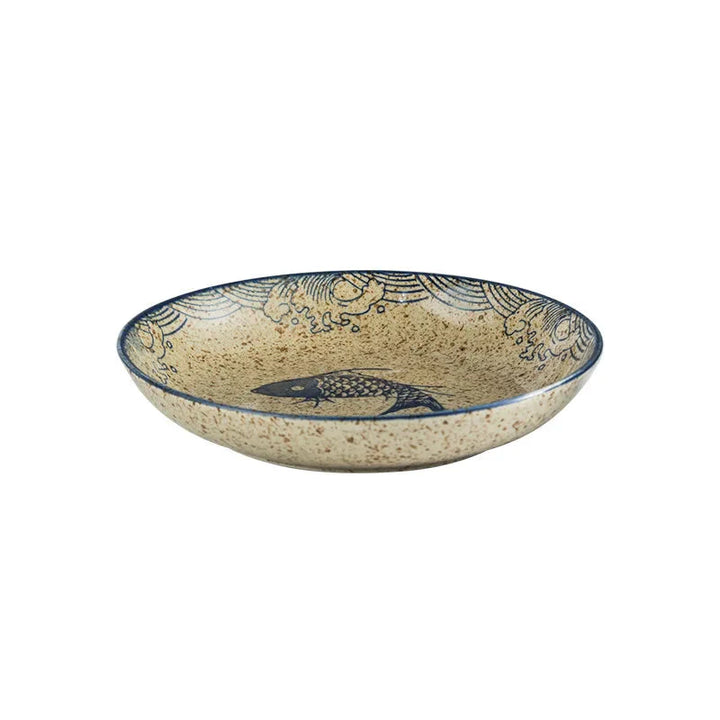 7" and 8" Underglaze Ceramic Round Plate Household Kitchen Tools | Bowlift