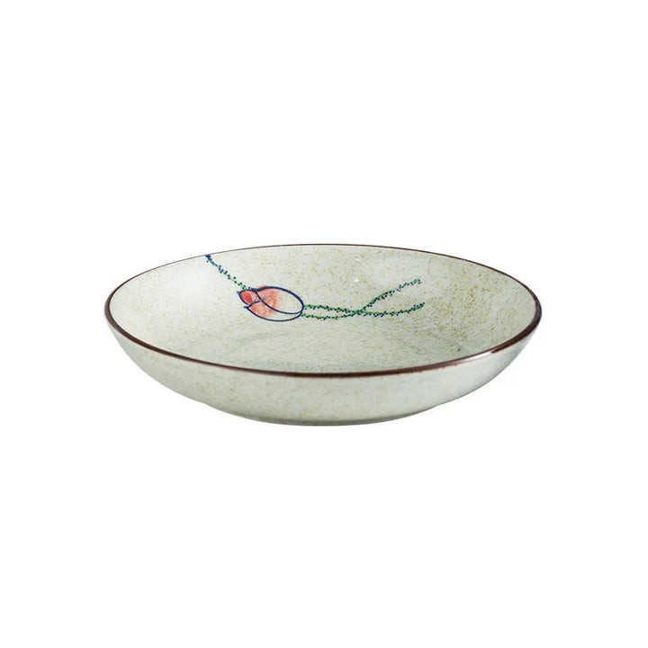 7" and 8" Underglaze Ceramic Round Plate Household Kitchen Tools | Bowlift