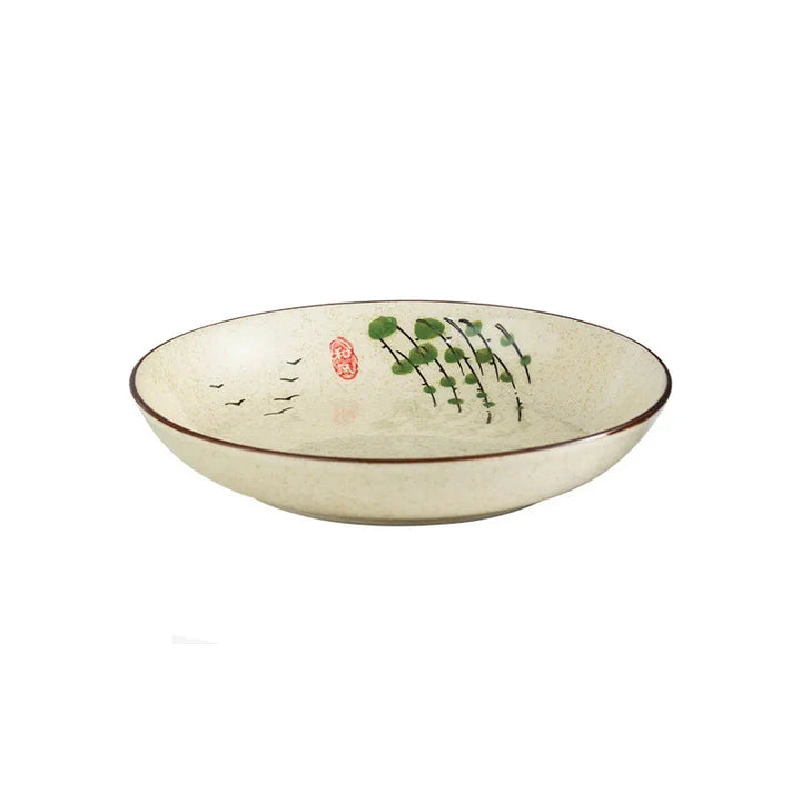 7" and 8" Underglaze Ceramic Round Plate Household Kitchen Tools | Bowlift