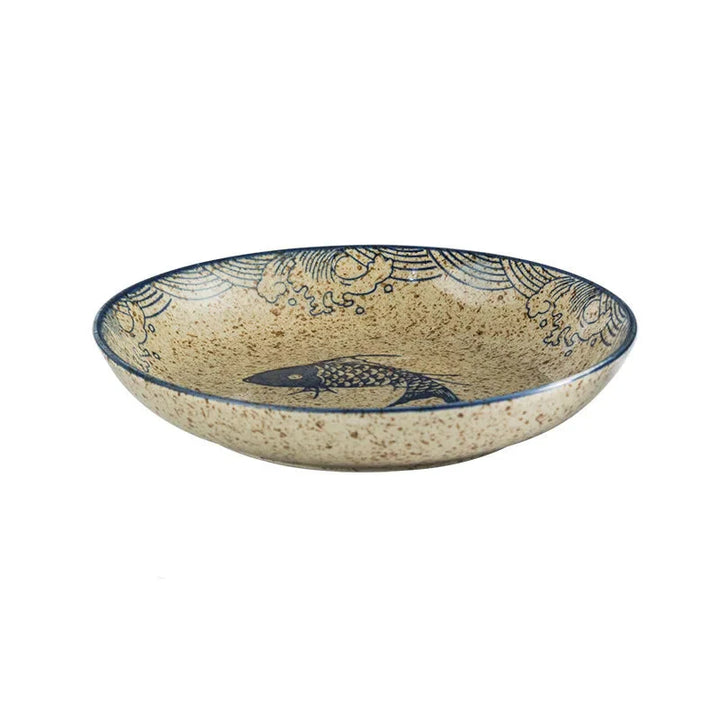 7" and 8" Underglaze Ceramic Round Plate Household Kitchen Tools | Bowlift