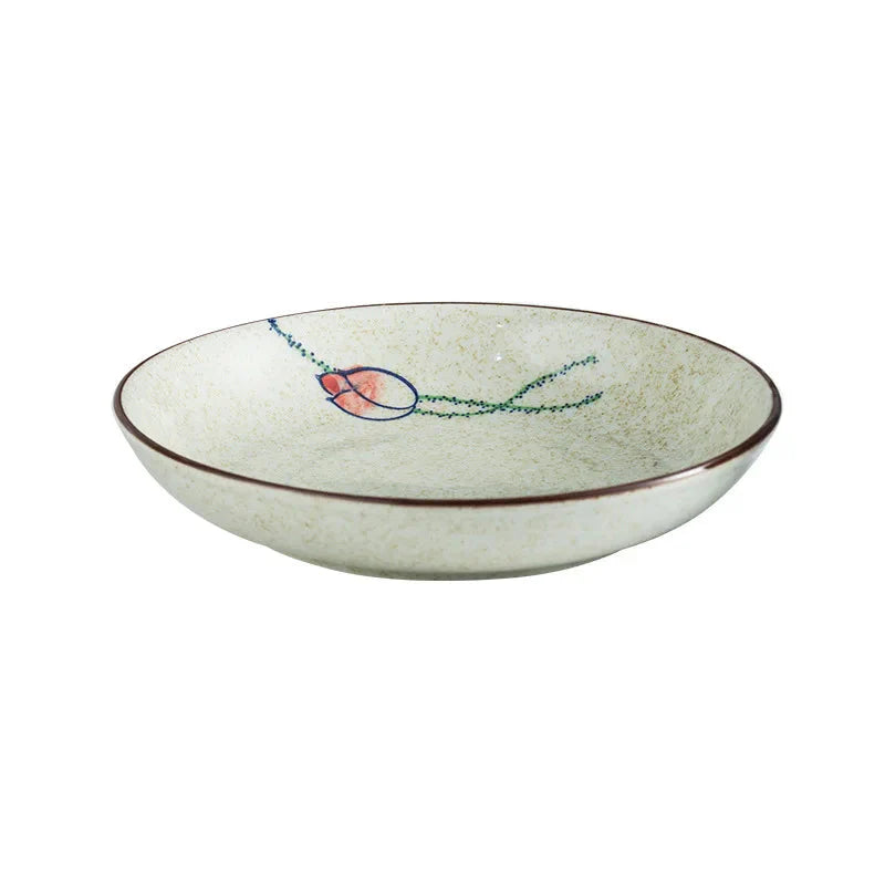 7" and 8" Underglaze Ceramic Round Plate Household Kitchen Tools | Bowlift