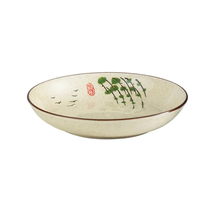 7" and 8" Underglaze Ceramic Round Plate Household Kitchen Tools | Bowlift