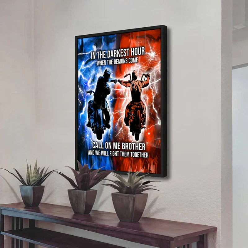 Brotherhood Strength Canvas Wall Art | Bowlift
