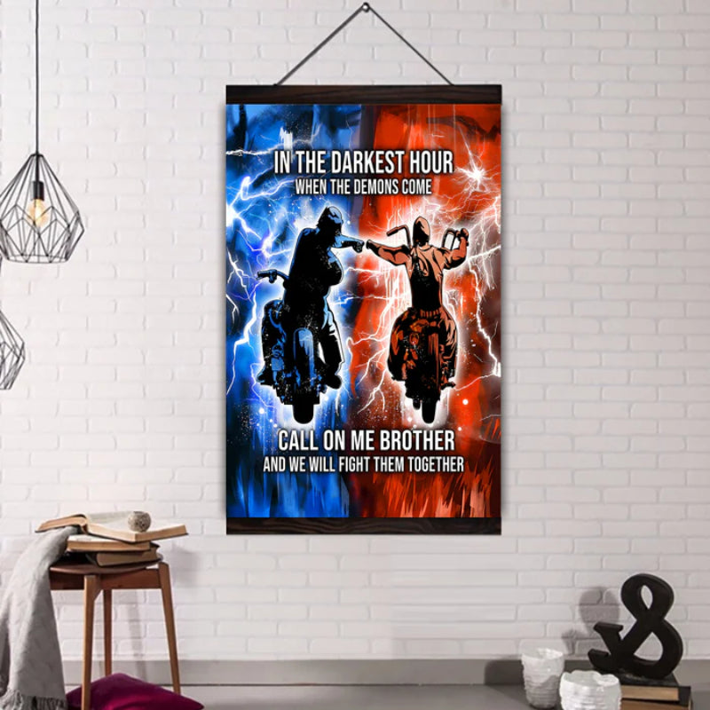 Brotherhood Strength Canvas Wall Art | Bowlift