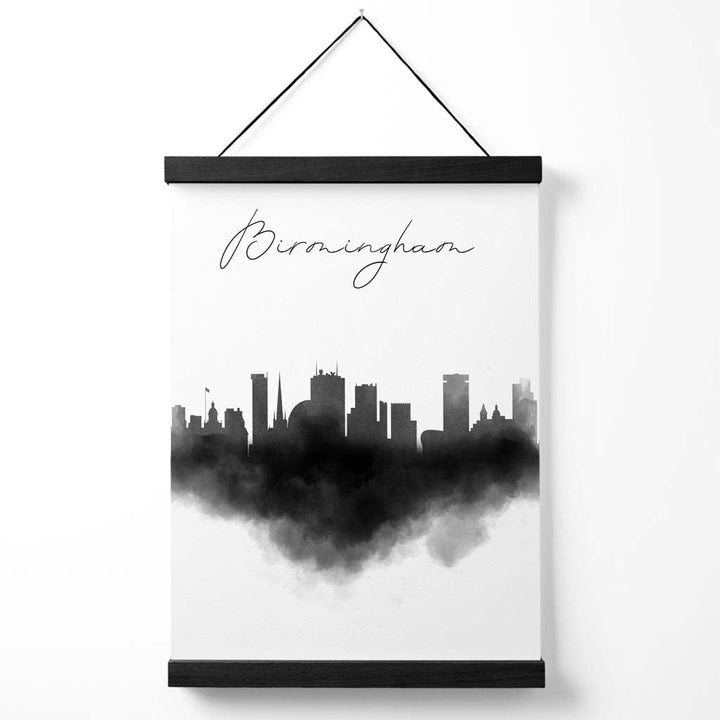 Birmingham Watercolor Skyline City Poster with Hanger | Bowlift