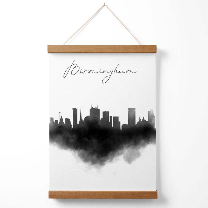 Birmingham Watercolor Skyline City Poster with Hanger | Bowlift