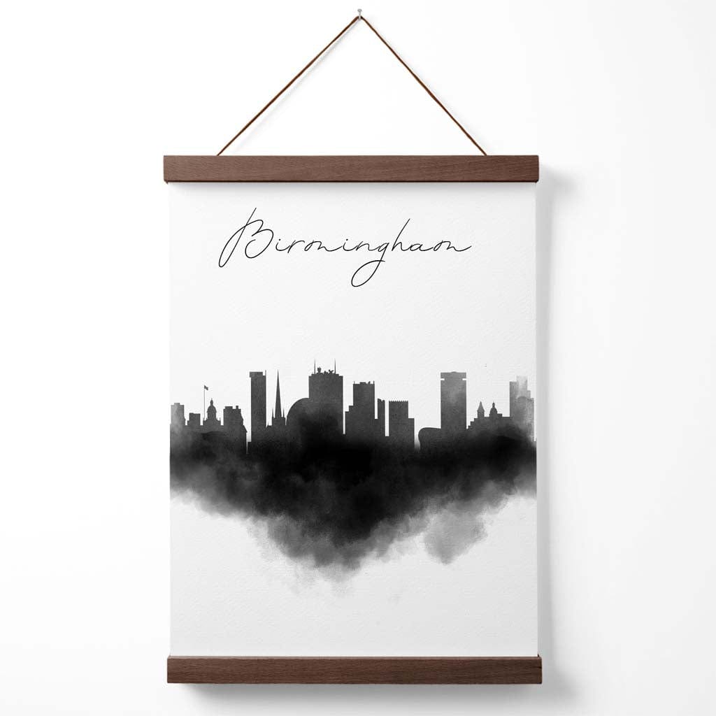 Birmingham Watercolor Skyline City Poster with Hanger | Bowlift