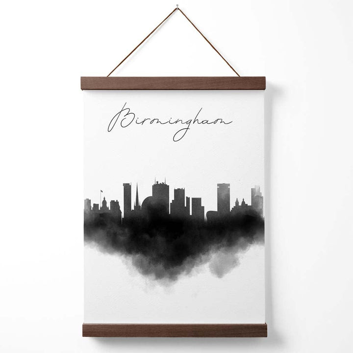 Birmingham Watercolor Skyline City Poster with Hanger | Bowlift