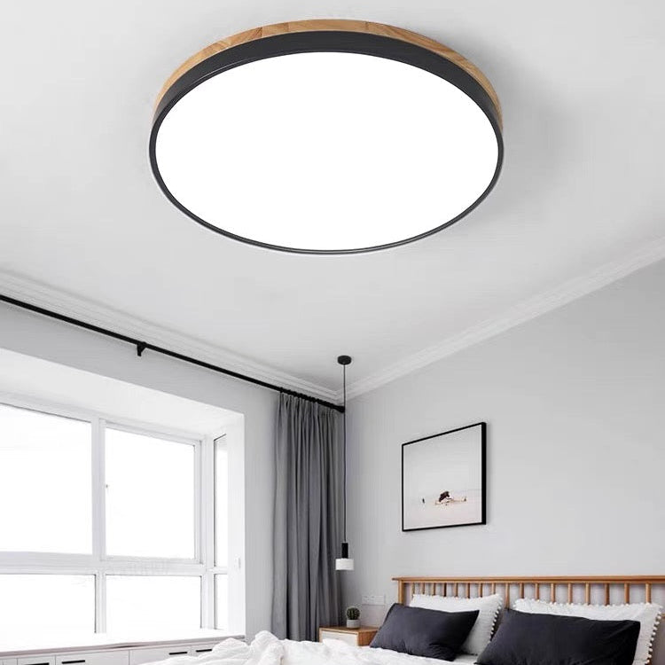 BowLift | Ceiling Lights Natural Wood Flush Mount Fixture