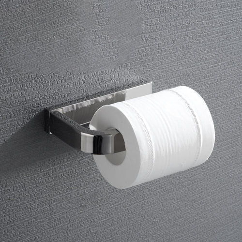 BowLift | 5-piece modern bathroom accessories as single item or in set Polished chrome bathroom set