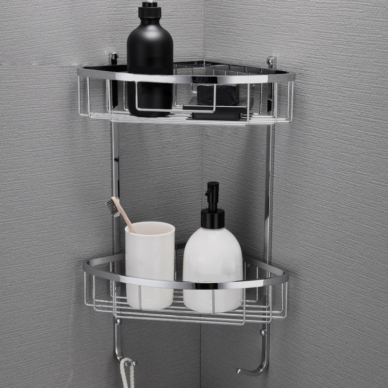 BowLift | 5-piece modern bathroom accessories as single item or in set Polished chrome bathroom set