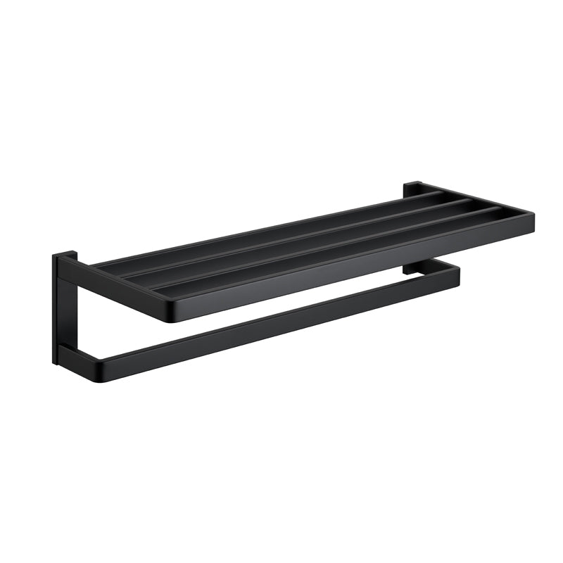 BowLift | Matte Black 5-piece modern bathroom accessory as individual piece or as set with towel bar