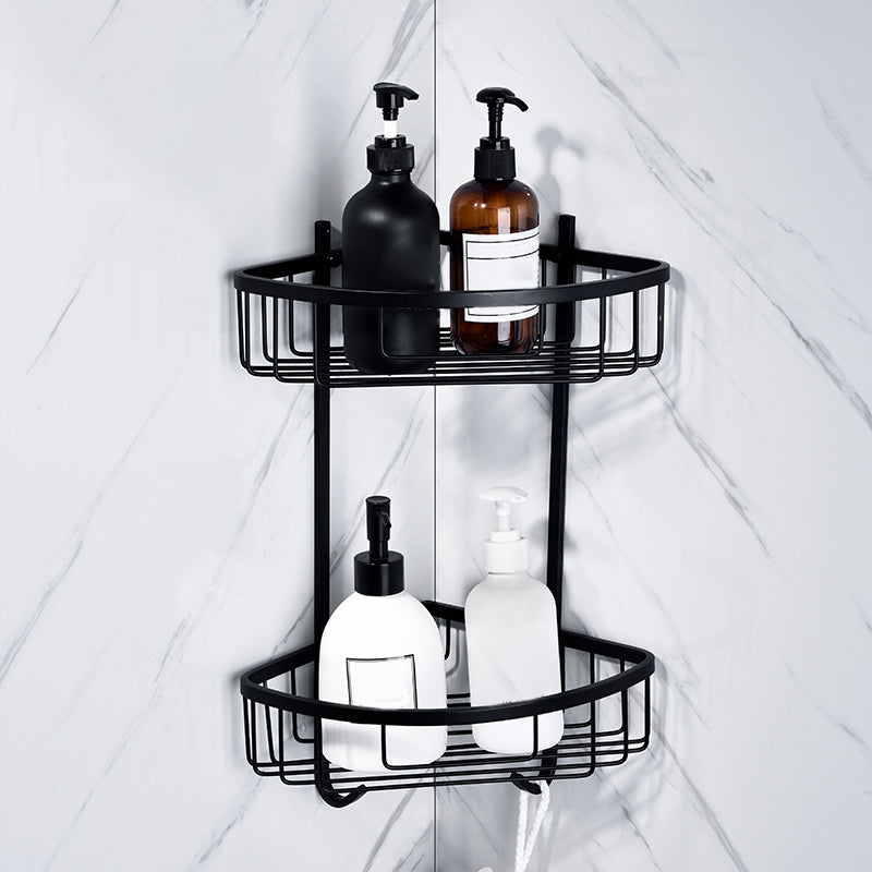 BowLift | Matte Black 5-piece modern bathroom accessory as individual piece or as set with towel bar