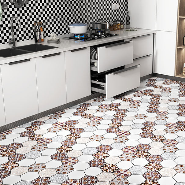 BowLift | Multi-Tonal Style Vinyl Plank Flooring Peel and Stick Porcelain Tile Look PVC Flooring