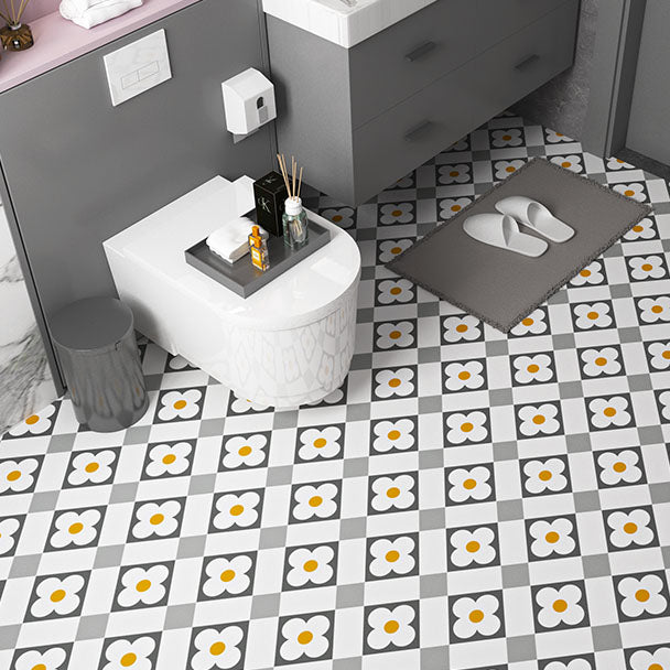 BowLift | Multi-Tonal Style Vinyl Plank Flooring Peel and Stick Porcelain Tile Look PVC Flooring