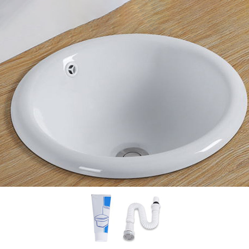 BowLift | Contemporary oval wash stand ceramic metal undercounter basin