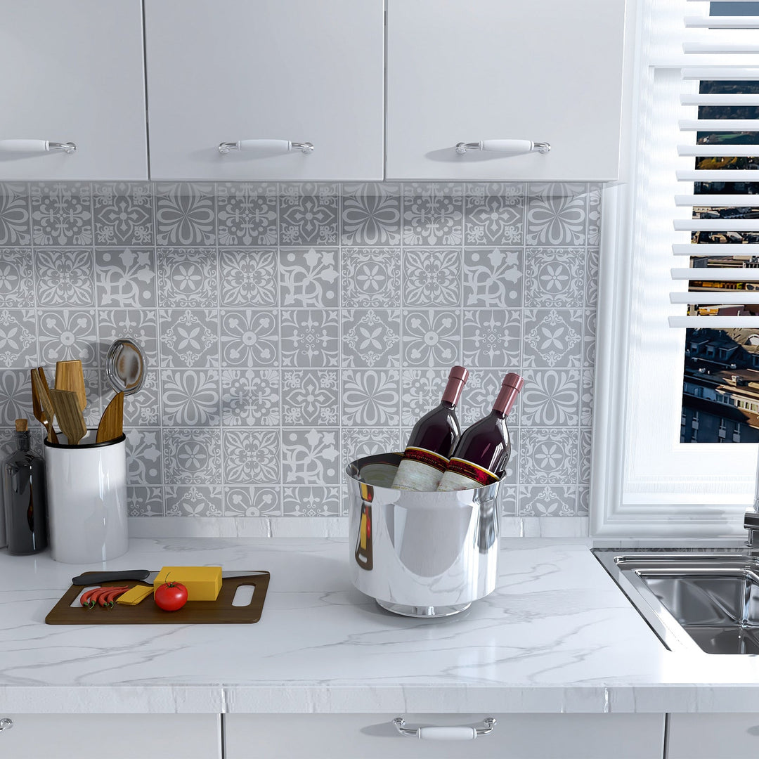 BowLift | Contemporary Peel & Stick Field Tile Plastic Mosaic Tiles Wallpaper