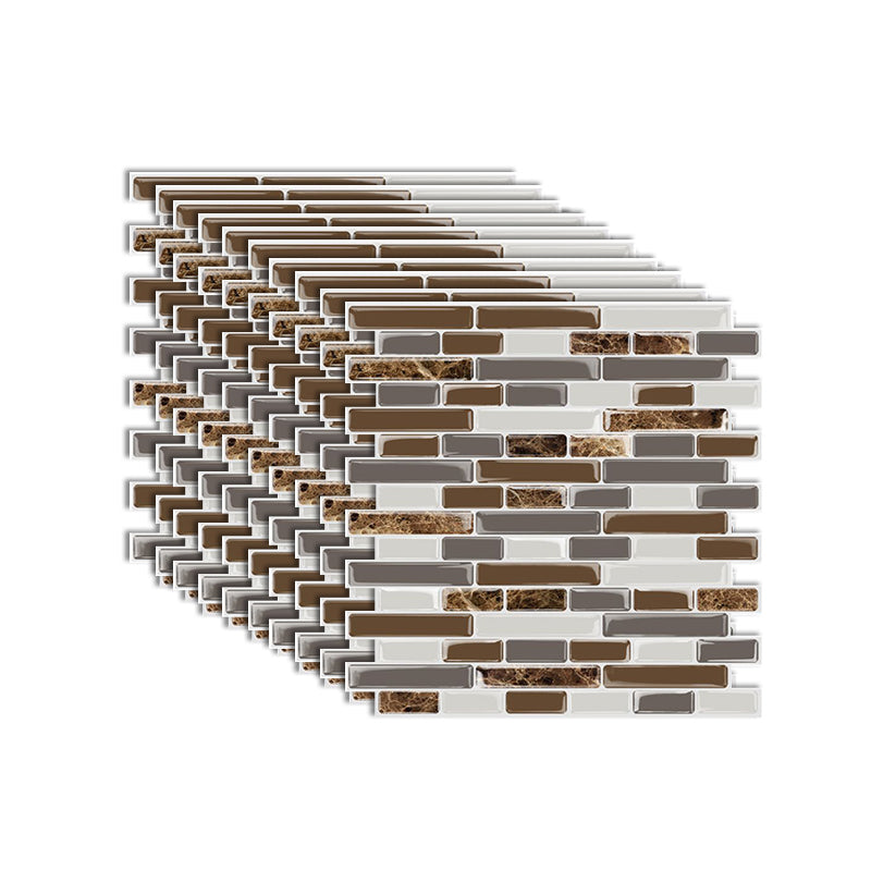 BowLift | Modern Peel & Stick Mosaic Tile PVC Herringbone Peel and Stick Wall Tile