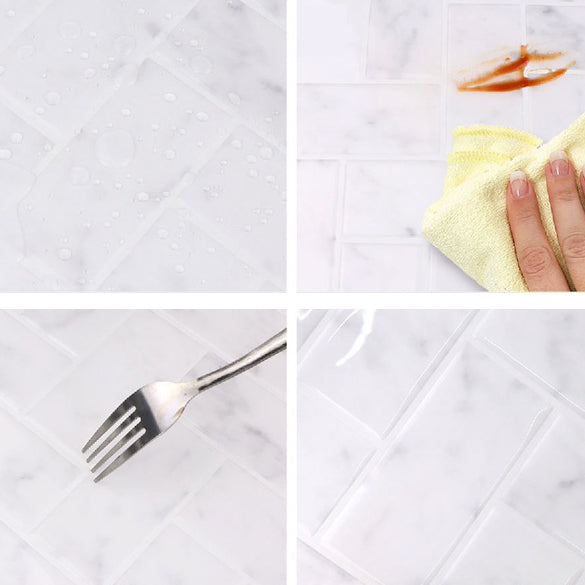BowLift | Modern Peel & Stick Mosaic Tile PVC Herringbone Peel and Stick Wall Tile