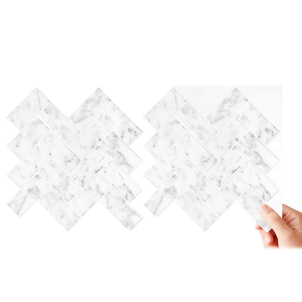 BowLift | Modern Peel & Stick Mosaic Tile PVC Herringbone Peel and Stick Wall Tile