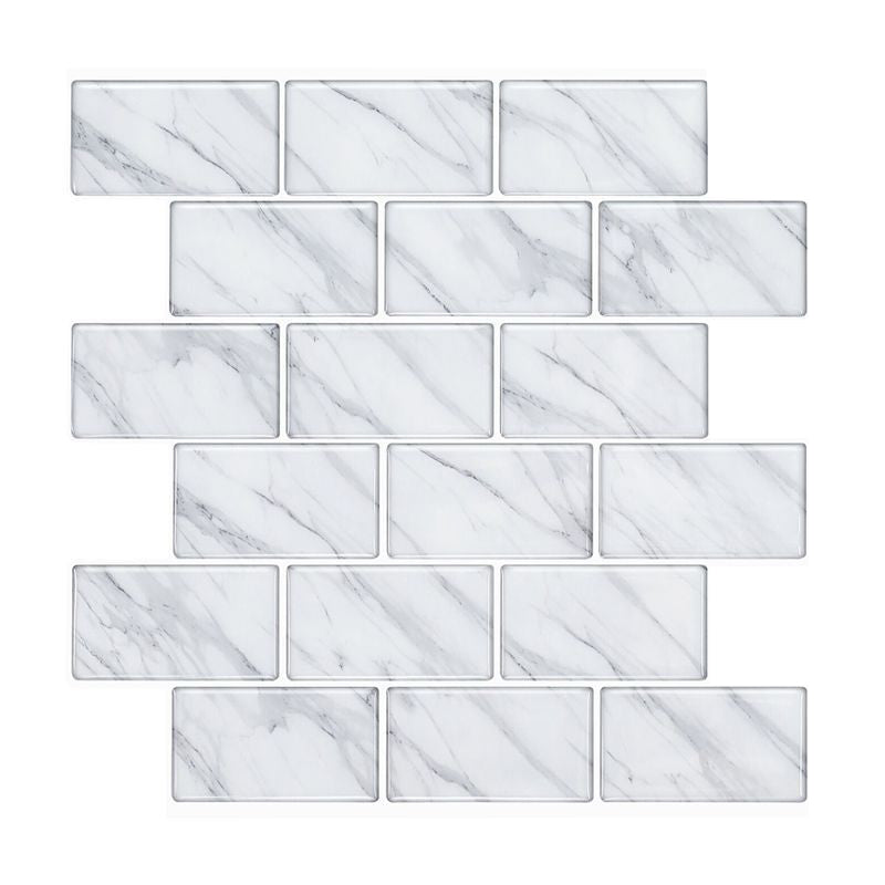 BowLift | Modern Peel & Stick Mosaic Tile PVC Herringbone Peel and Stick Wall Tile