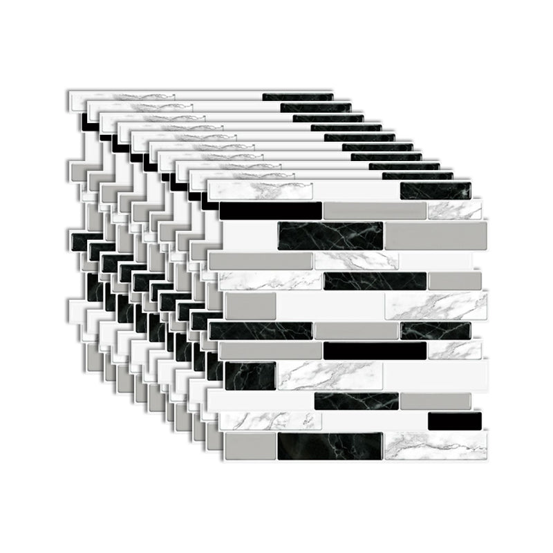 BowLift | Modern Peel & Stick Mosaic Tile PVC Herringbone Peel and Stick Wall Tile