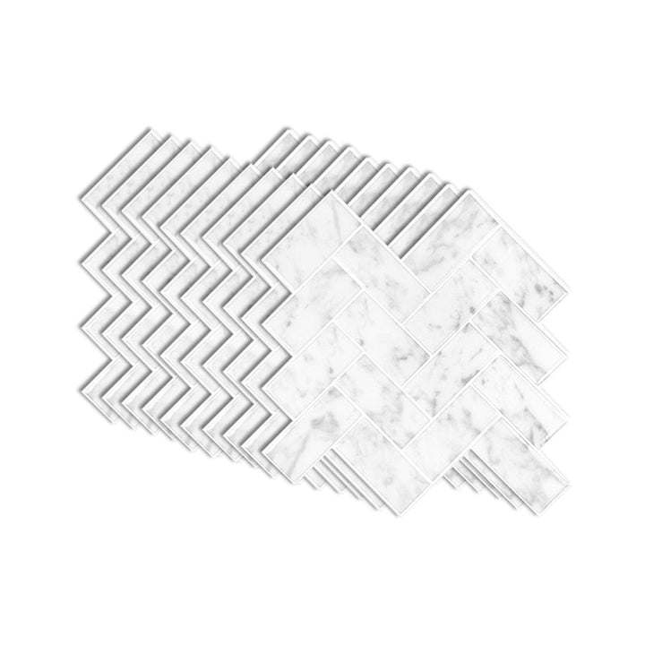 BowLift | Modern Peel & Stick Mosaic Tile PVC Herringbone Peel and Stick Wall Tile
