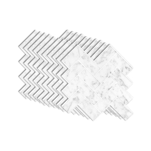 BowLift | Modern Peel & Stick Mosaic Tile PVC Herringbone Peel and Stick Wall Tile