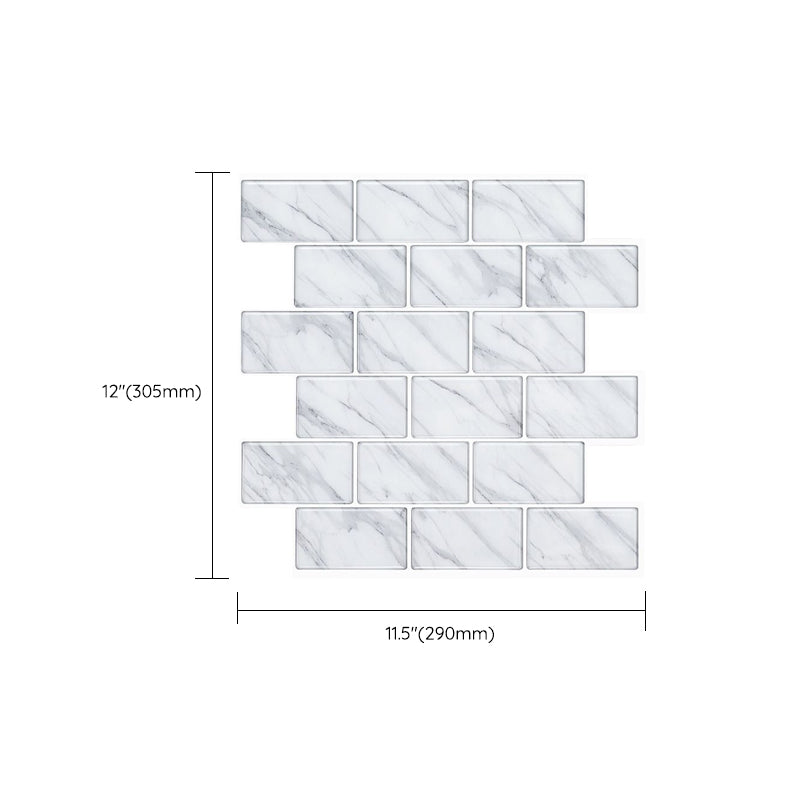 BowLift | Modern Peel & Stick Mosaic Tile PVC Herringbone Peel and Stick Wall Tile