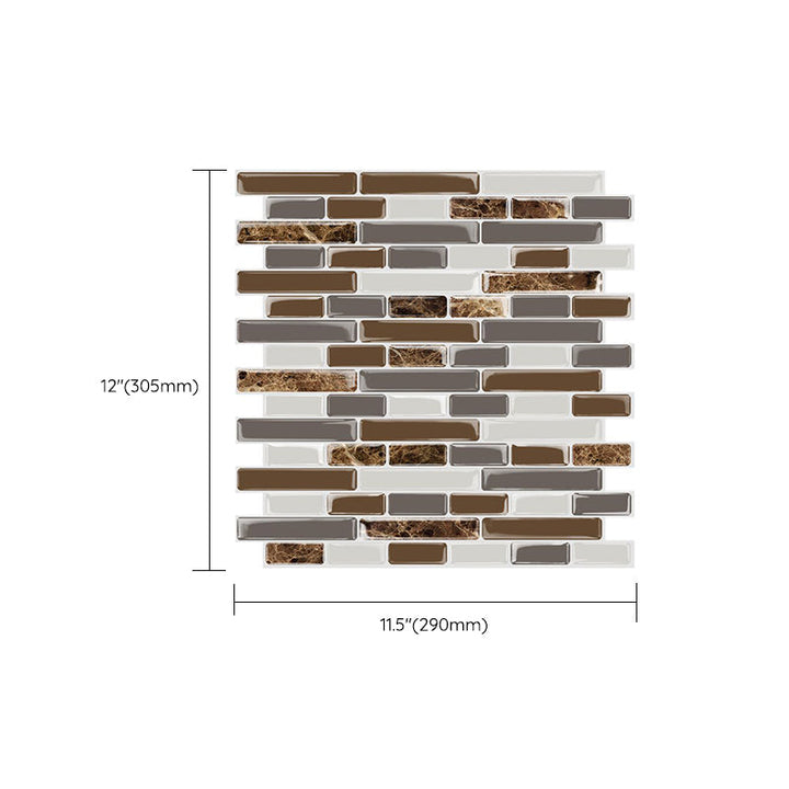 BowLift | Modern Peel & Stick Mosaic Tile PVC Herringbone Peel and Stick Wall Tile