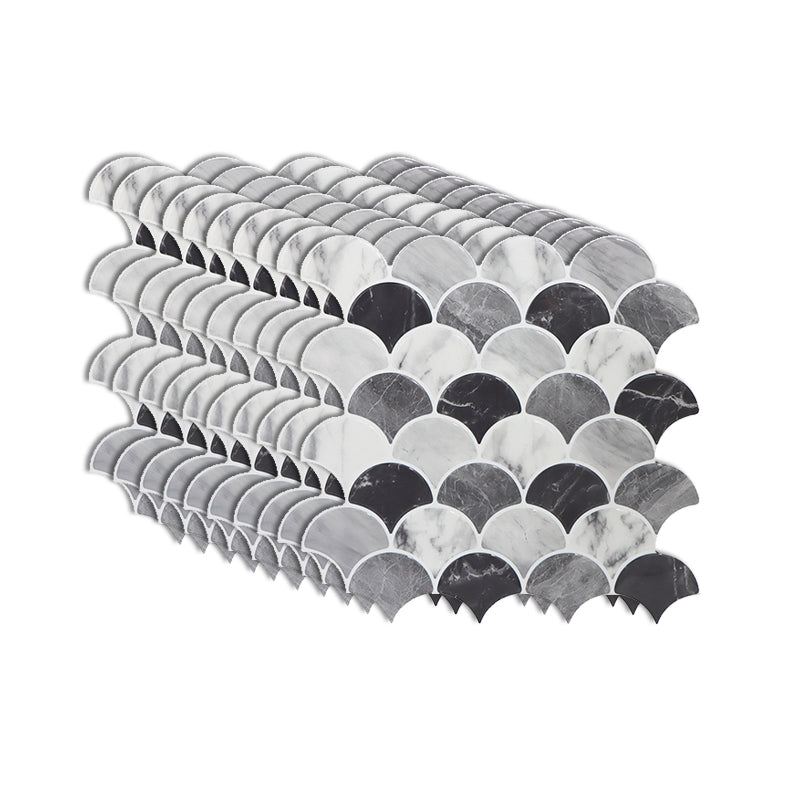 BowLift | Modern Peel and Stick Tiles PVC Fish Scale Peel and Stick Baseboard
