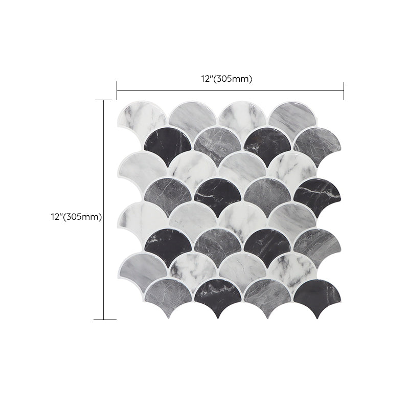 BowLift | Modern Peel and Stick Tiles PVC Fish Scale Peel and Stick Baseboard
