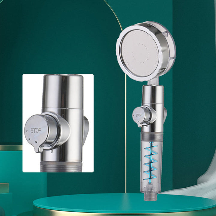 BowLift | Creative Metal Shower Head Adjustable Water Flow Round Handheld Shower Head