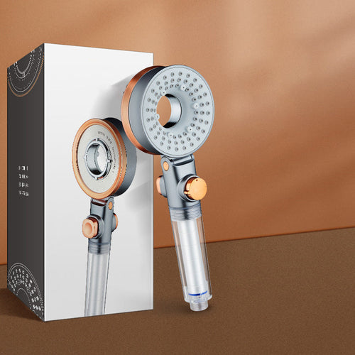 BowLift | Reversible round shower head 3 spray modes adjustable water flow hand shower
