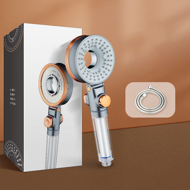 BowLift | Reversible round shower head 3 spray modes adjustable water flow hand shower