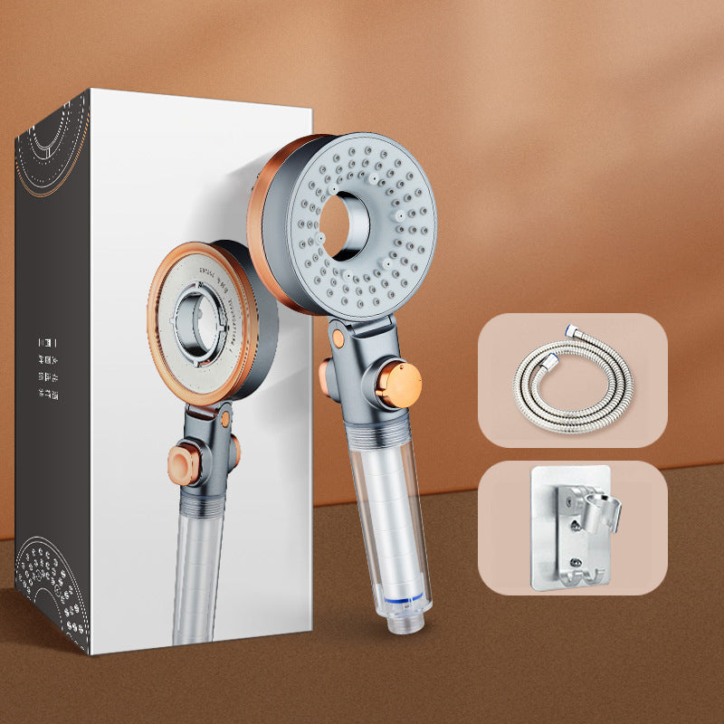 BowLift | Reversible round shower head 3 spray modes adjustable water flow hand shower