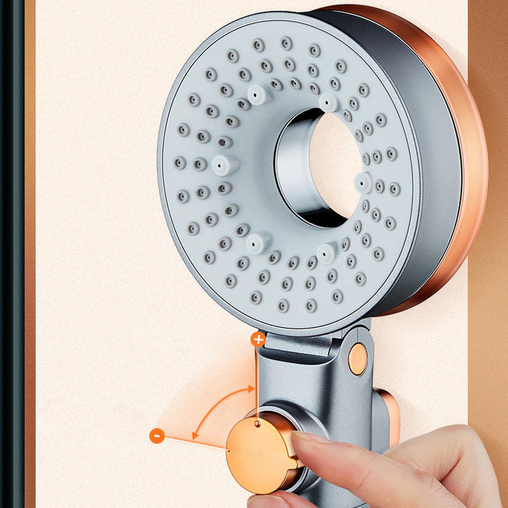 BowLift | Reversible round shower head 3 spray modes adjustable water flow hand shower