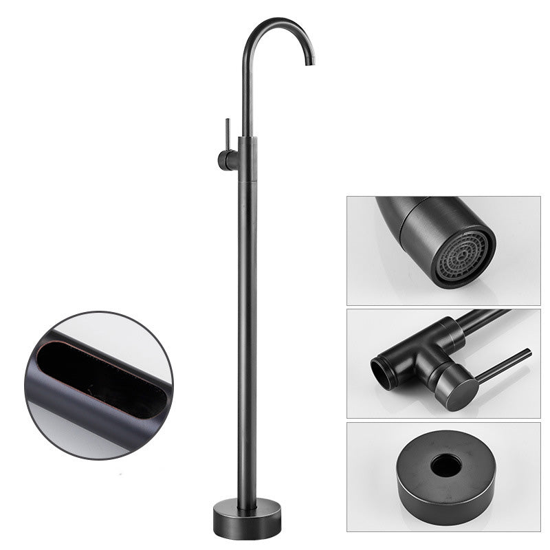 BowLift | Floor Metal Freestanding Bathtub Faucet Swivel Copper Freestanding Faucet