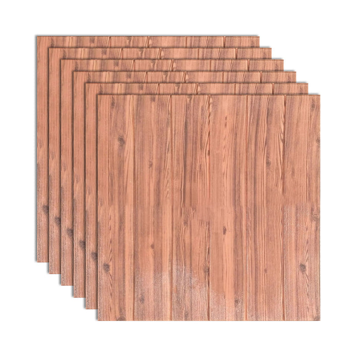 BowLift | Modern Tin Wall Paneling Smooth Wall Ceiling Wood Plank Set of 6